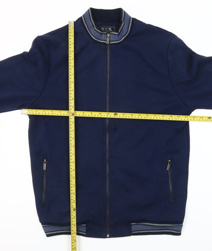 Paul Costelloe Living Men's Blue Full Zip Sweatshirt Size L