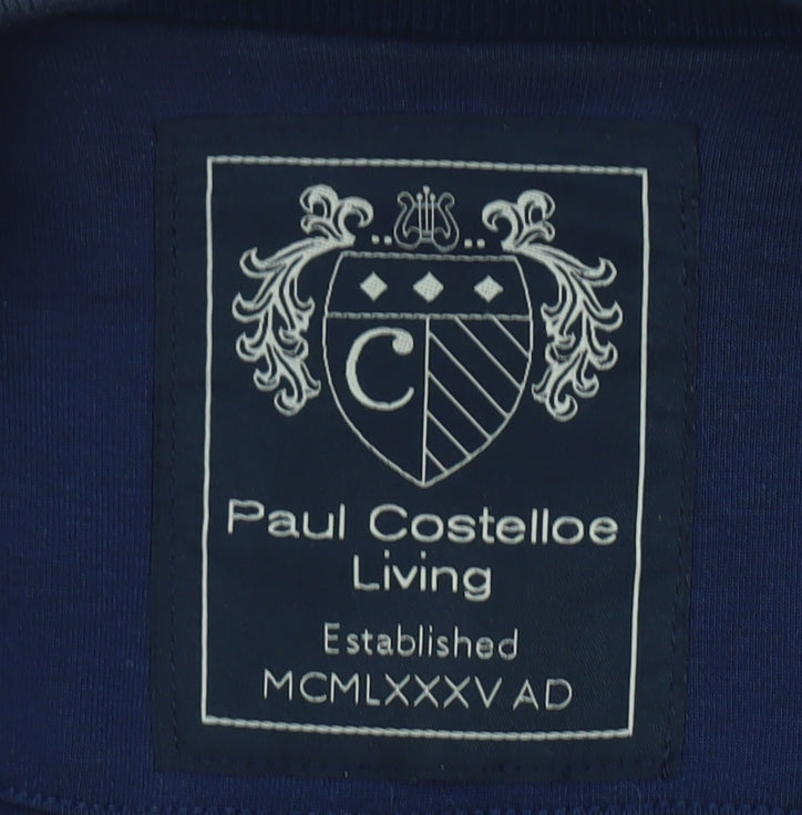 Paul Costelloe Living Men's Blue Full Zip Sweatshirt Size L