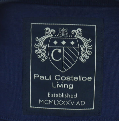 Paul Costelloe Living Men's Blue Full Zip Sweatshirt Size L