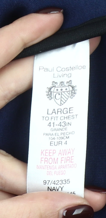Paul Costelloe Living Men's Blue Full Zip Sweatshirt Size L