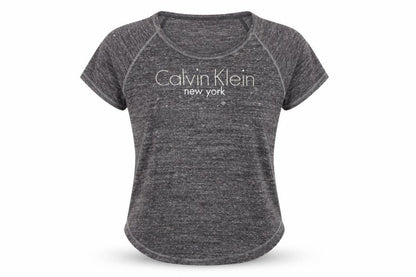 Womens UK Size M Calvin Klein Grey Basic T-Shirt