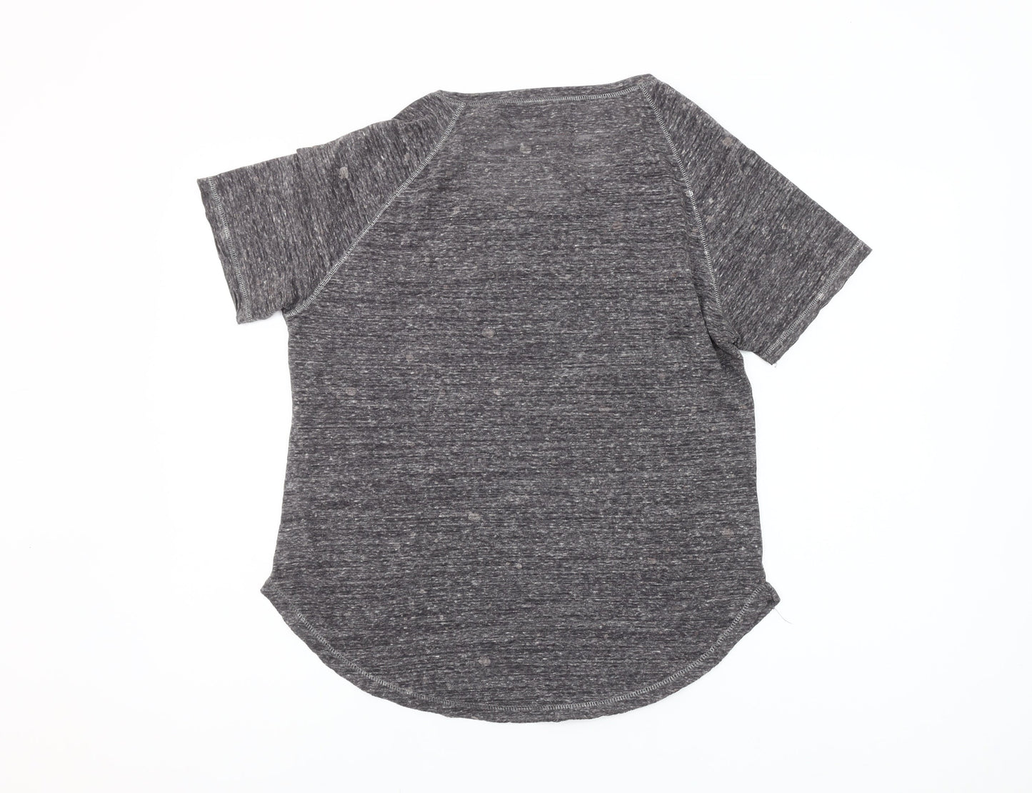 Calvin Klein Women’s Grey Logo Raglan Short Sleeve T-Shirt Size M