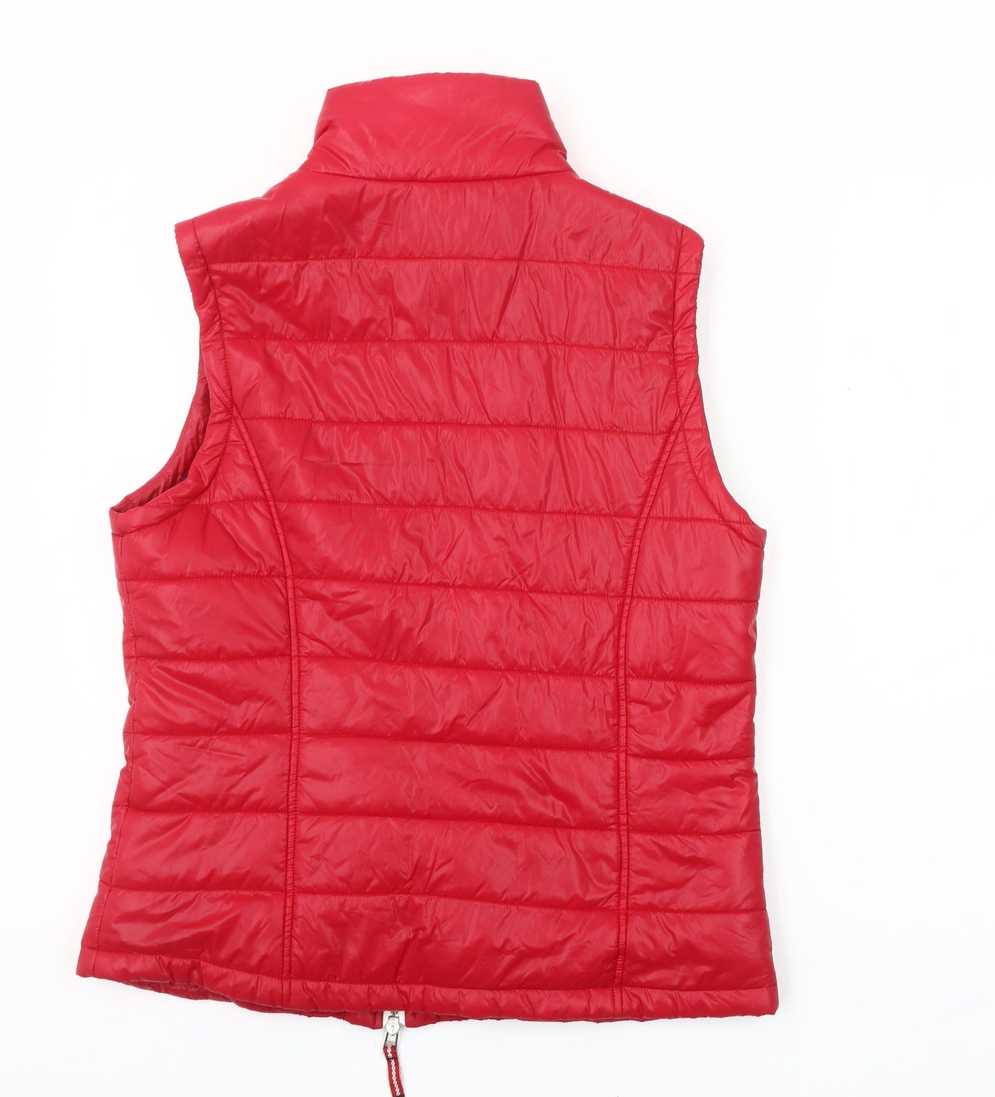 Via Appia Red Puffer Waistcoat Unisex Adults Size 38 Regular Fit