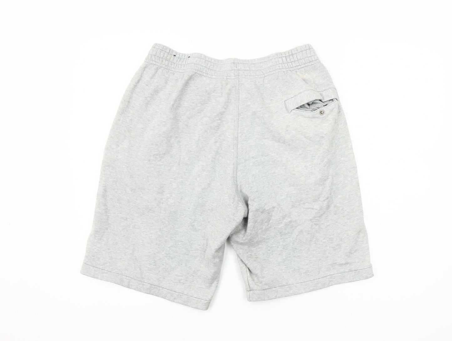 Nike Men's Grey M Sweat Shorts Casual Elastic Waist Logo