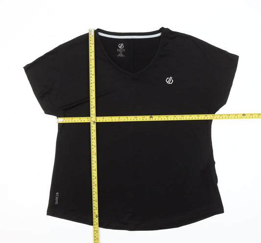 Dare 2B Womens Black Size 18 V-Neck Lightweight Active T-Shirt