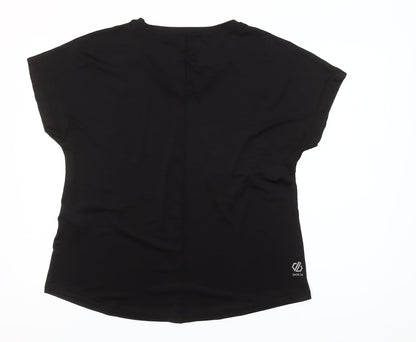 Dare 2B Womens Black Size 18 V-Neck Lightweight Active T-Shirt