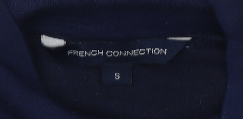 French Connection Women’s Blue White Colourblock Tunic Blouse Size S