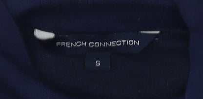 French Connection Women’s Blue White Colourblock Tunic Blouse Size S