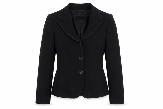 Gerry Weber Women's Black Single-Breasted Blazer Size 12 Classic Fit