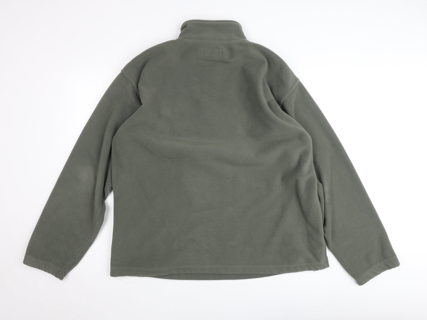 Petroleum Men’s Green Fleece 1/2 Zip Pullover Sweatshirt L