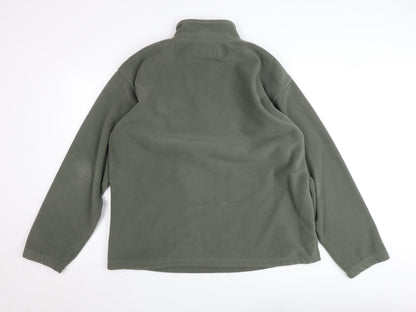 Petroleum Men’s Green Fleece 1/2 Zip Pullover Sweatshirt L
