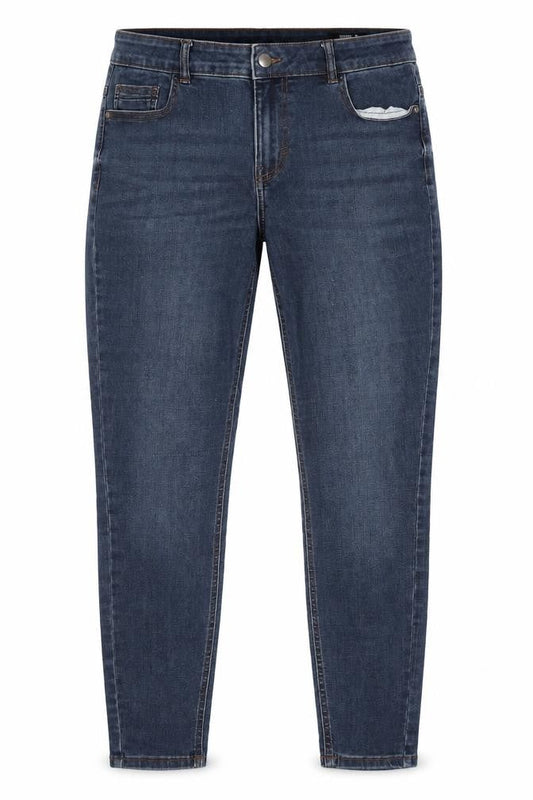 Front view of Tu Denim Blue Skinny Jeans Men 16R Slim Fit Stretch Denim