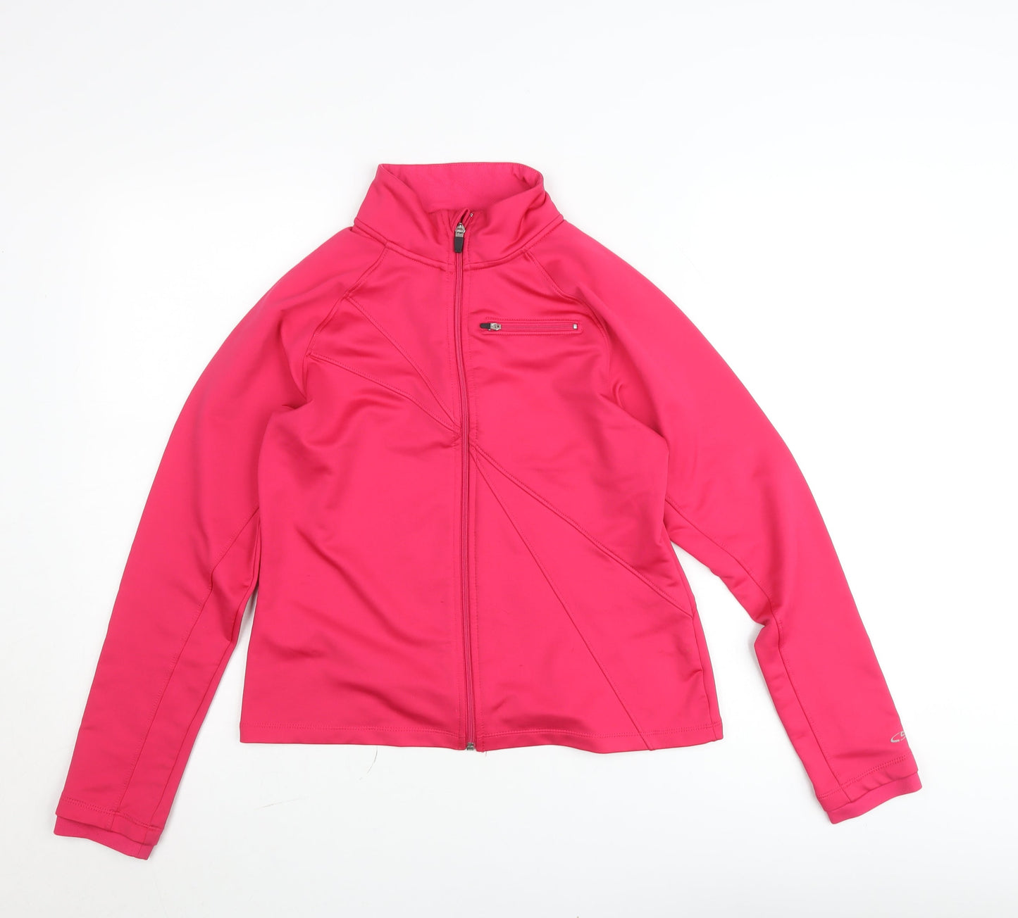 Champion Women's Pink Softshell Full Zip Track Jacket Size M