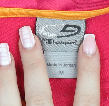 Champion Women's Pink Softshell Full Zip Track Jacket Size M