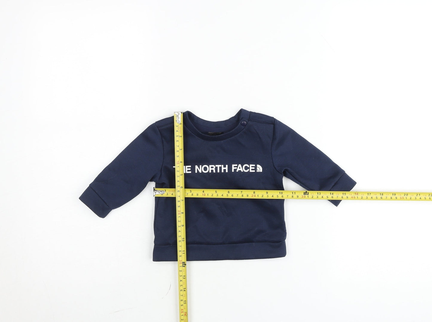 The North Face Blue Baby Pullover Jumper 3-6 Months Unisex Cotton Blend
