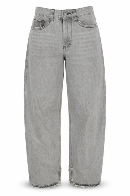 PrettyLittleThing Womens Grey High Rise Mom Jeans Size 4