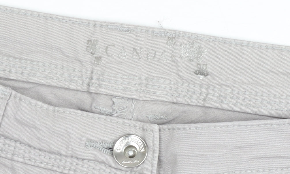 Canda Women's Beige Straight Leg Jeans Size 14 Regular Fit
