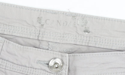 Canda Women's Beige Straight Leg Jeans Size 14 Regular Fit