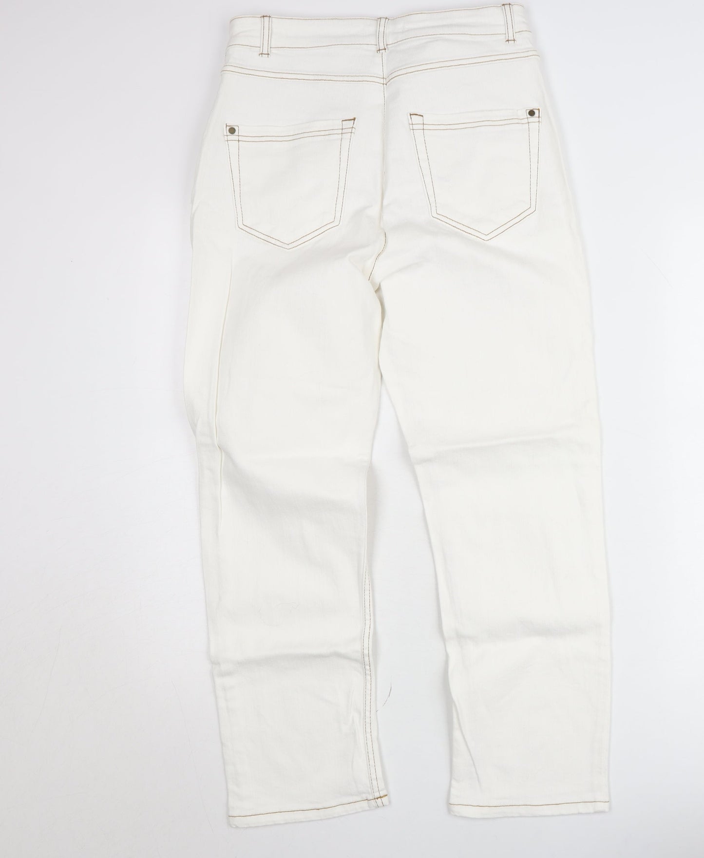 Yessica Premium Women’s White High Rise Straight Jeans Size 12