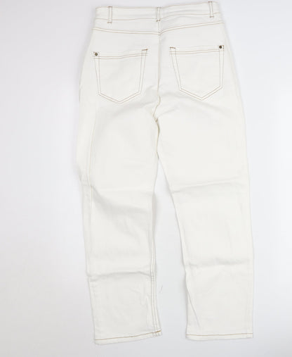 Yessica Premium Women’s White High Rise Straight Jeans Size 12
