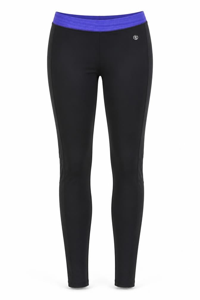 Front view of Dunnes Women Black Performance Ankle Leggings, size 8