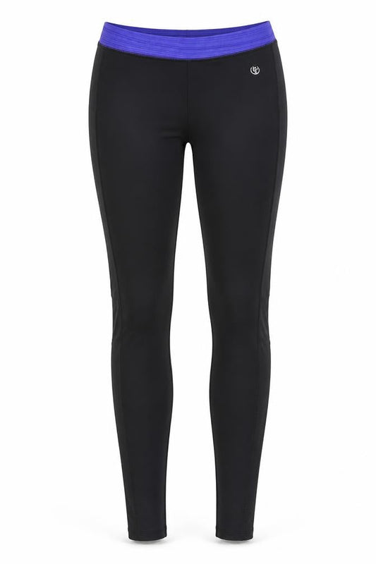 Front view of Dunnes Women Black Performance Ankle Leggings, size 8
