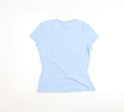 Levi's Womens Blue Basic Cotton Short Sleeve Crew Neck T-Shirt Size S