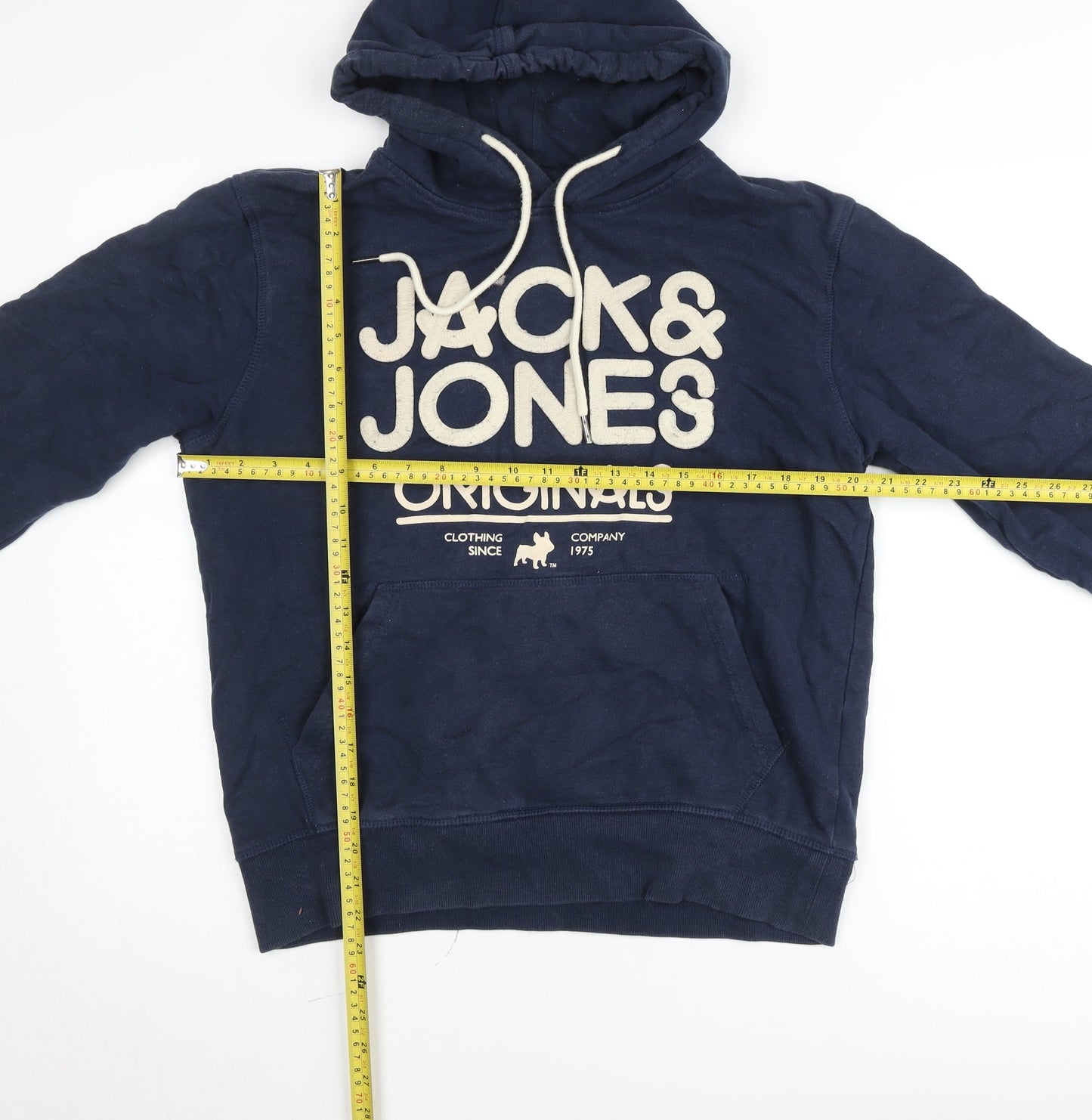 Mens UK Size L JACK & JONES Blue Pullover Hoodie