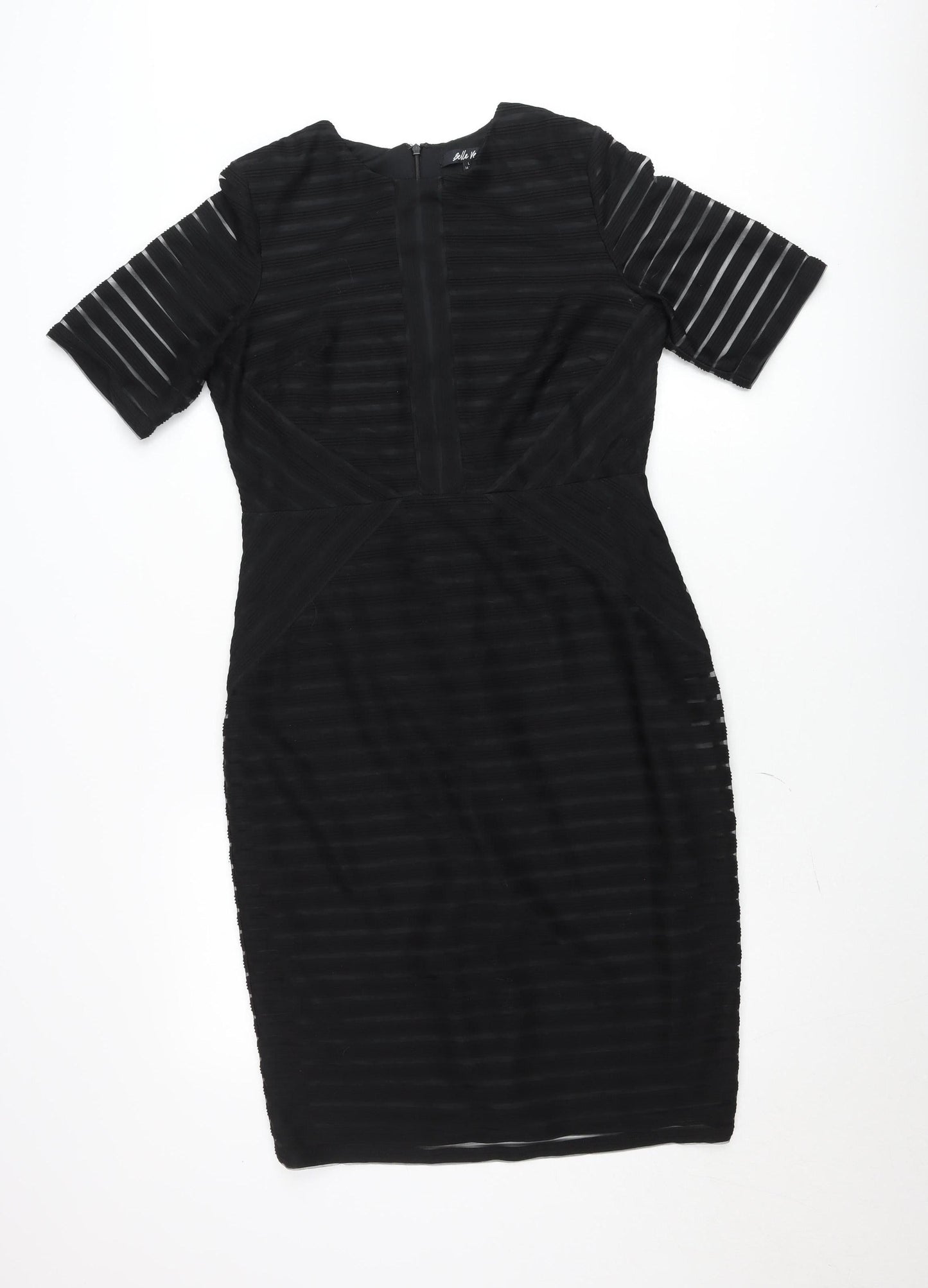 Belle Vere Women Black Size 14 Bodycon Pencil Dress