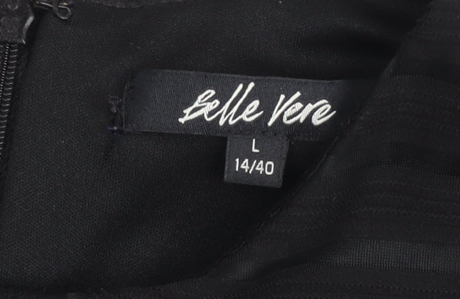 Belle Vere Women Black Size 14 Bodycon Pencil Dress