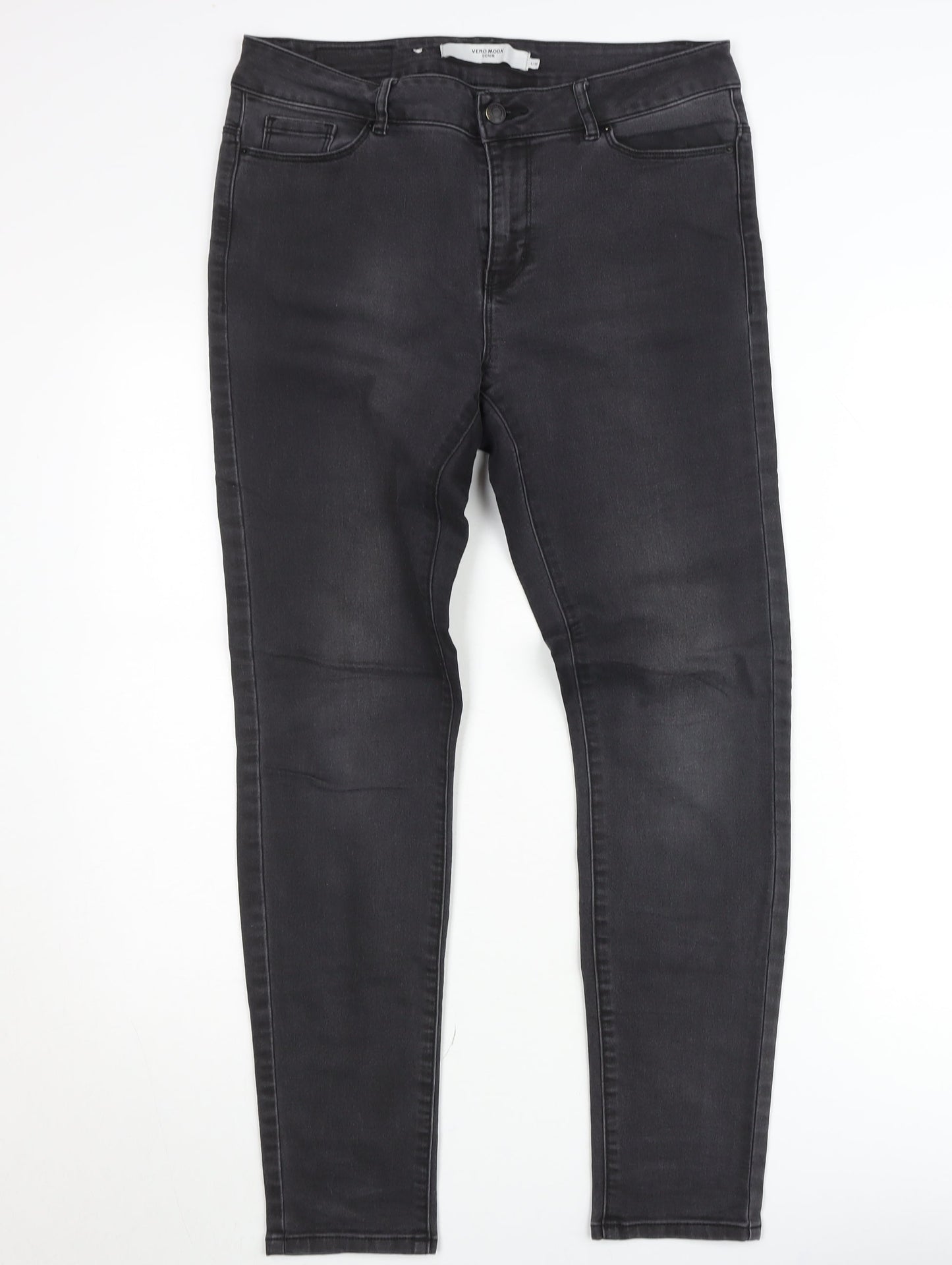 Vero Moda Women Black Skinny Stretch Denim Jeans Size L 30in