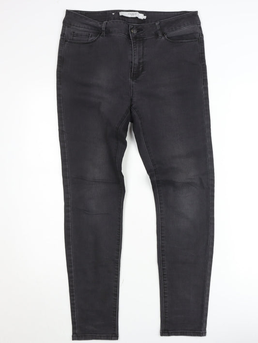 Vero Moda Women Black Skinny Stretch Denim Jeans Size L 30in