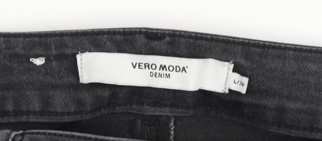 Vero Moda Women Black Skinny Stretch Denim Jeans Size L 30in