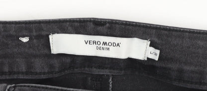 Vero Moda Women Black Skinny Stretch Denim Jeans Size L 30in