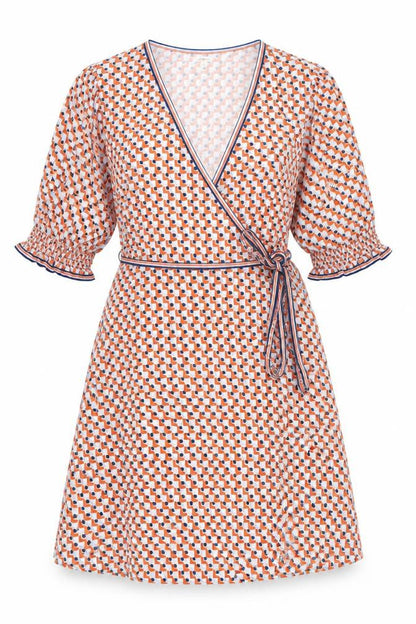 Max Studio Women’s Multicoloured Geometric Wrap Dress XL