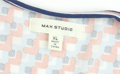 Max Studio Women’s Multicoloured Geometric Wrap Dress XL