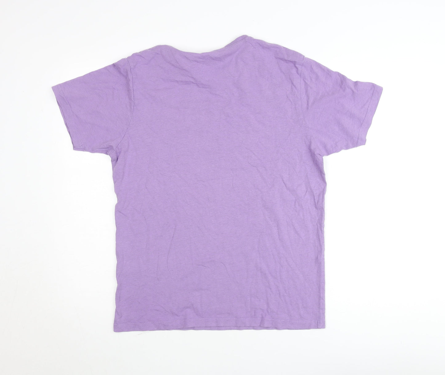 Dunnes Stores Women Purple Cotton Regular Fit T-Shirt M