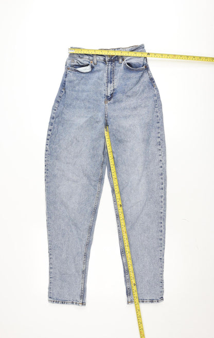 DIVIDED Womens Blue Mom Jeans Size 8 High Rise Relaxed Fit Denim