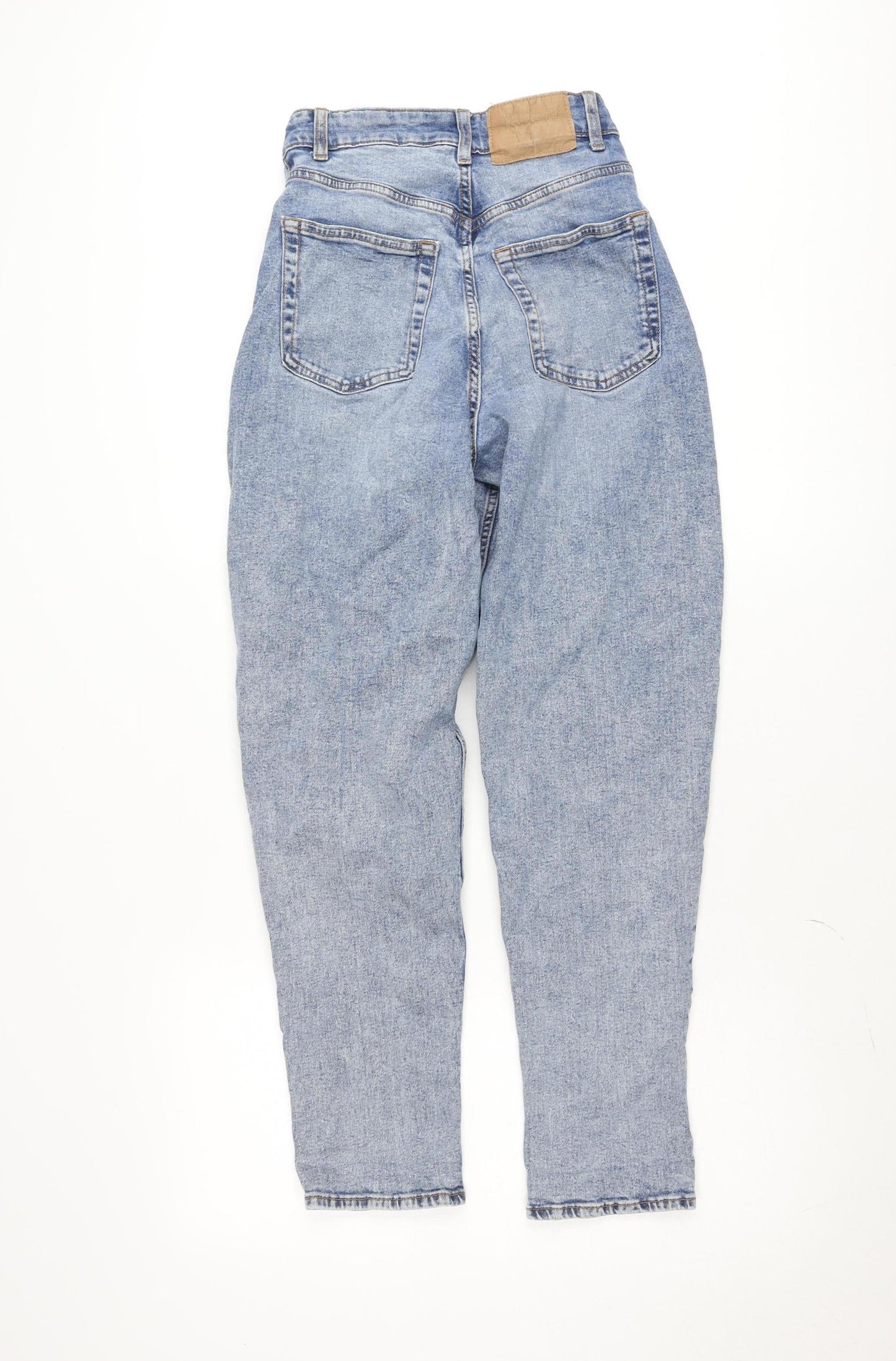 DIVIDED Womens Blue Mom Jeans Size 8 High Rise Relaxed Fit Denim