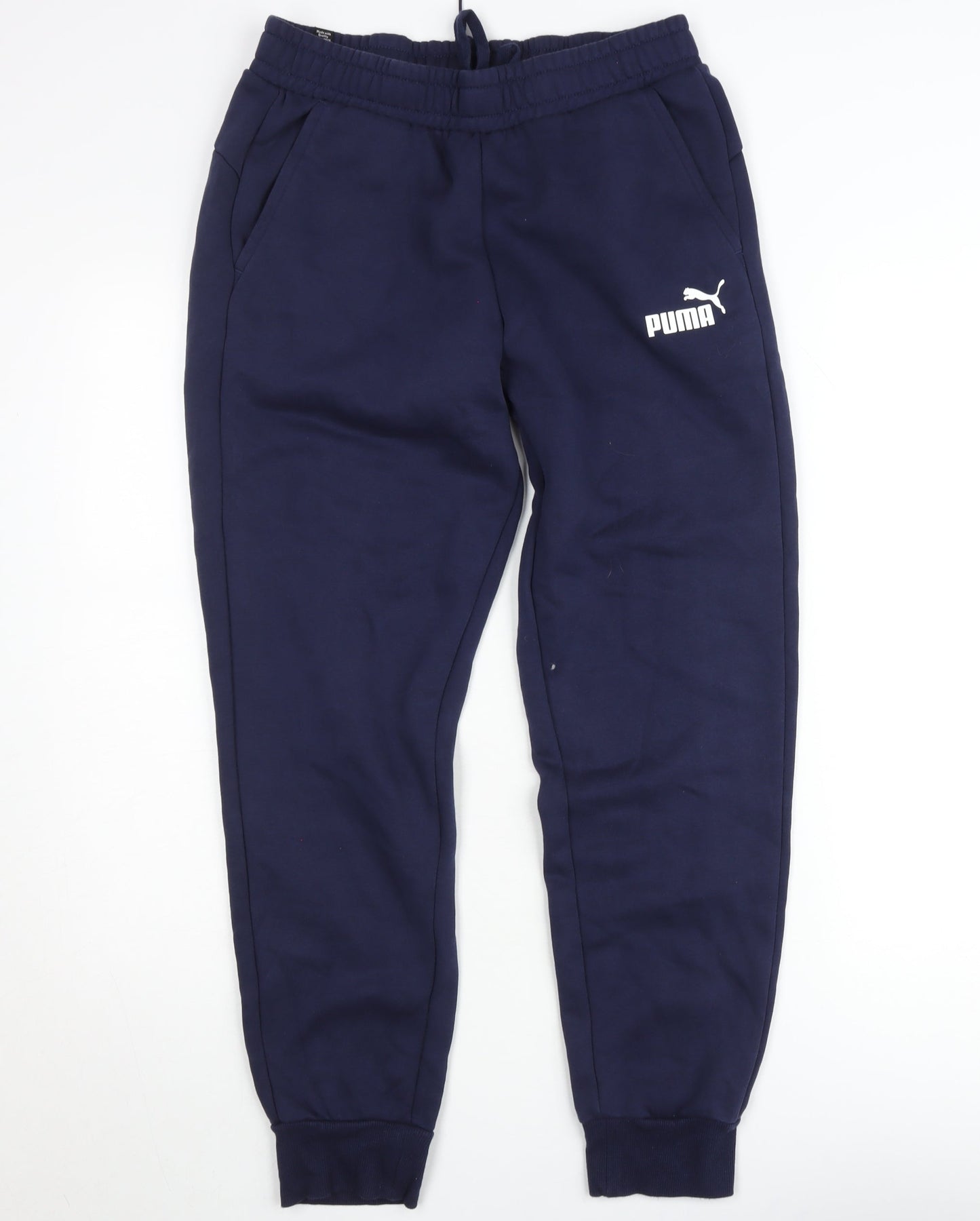 Puma Mens Blue Regular Fit Fleece Jogger Sweatpants M