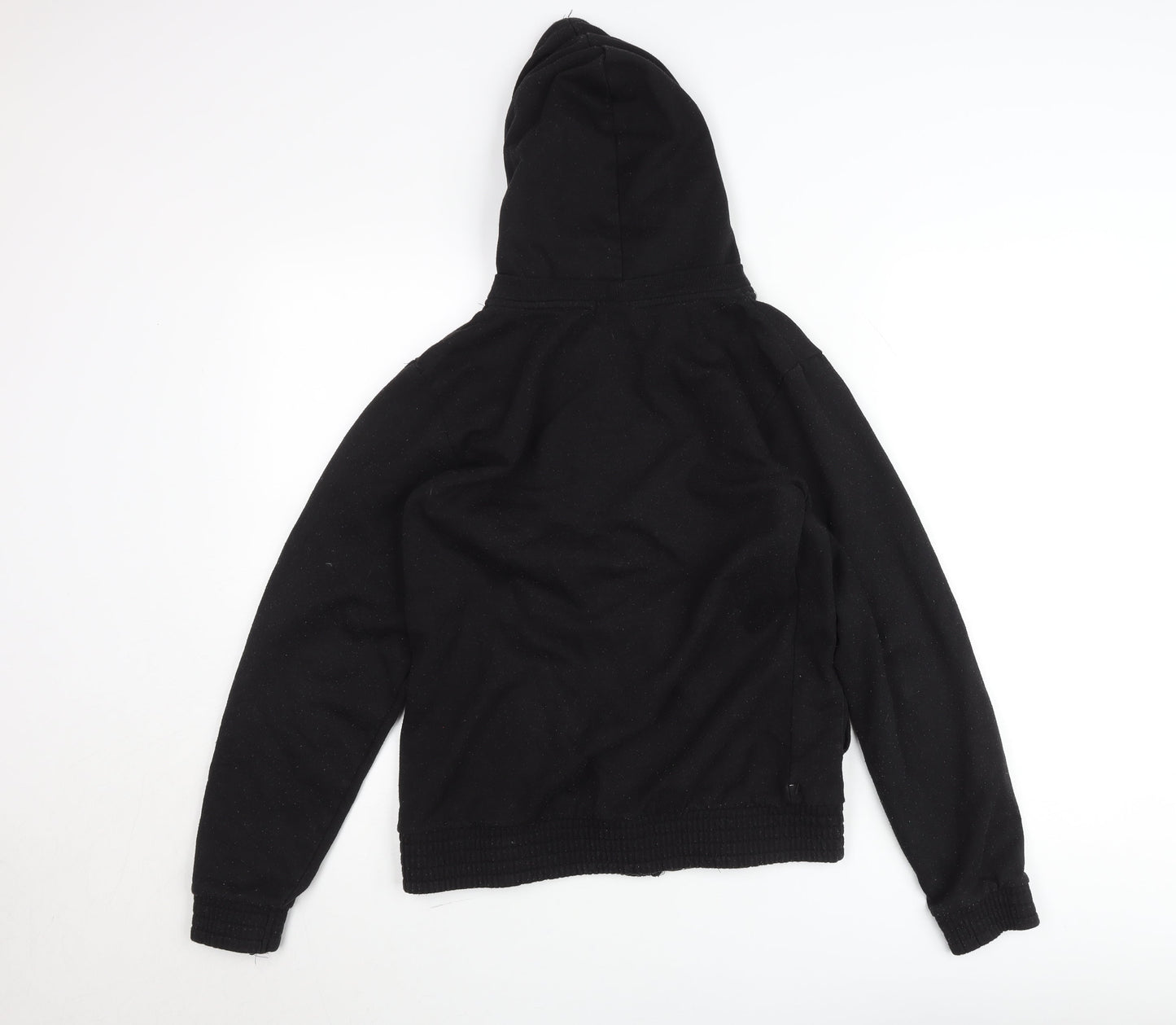 LA Gear Men's Black Hooded Full Zip Track Jacket Size 104 Cotton Blend
