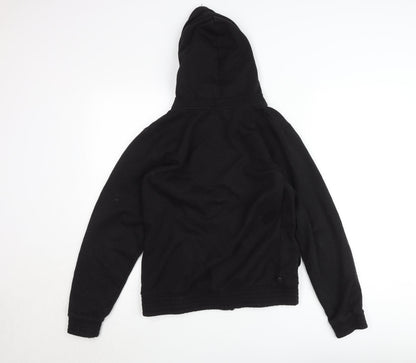 LA Gear Men's Black Hooded Full Zip Track Jacket Size 104 Cotton Blend