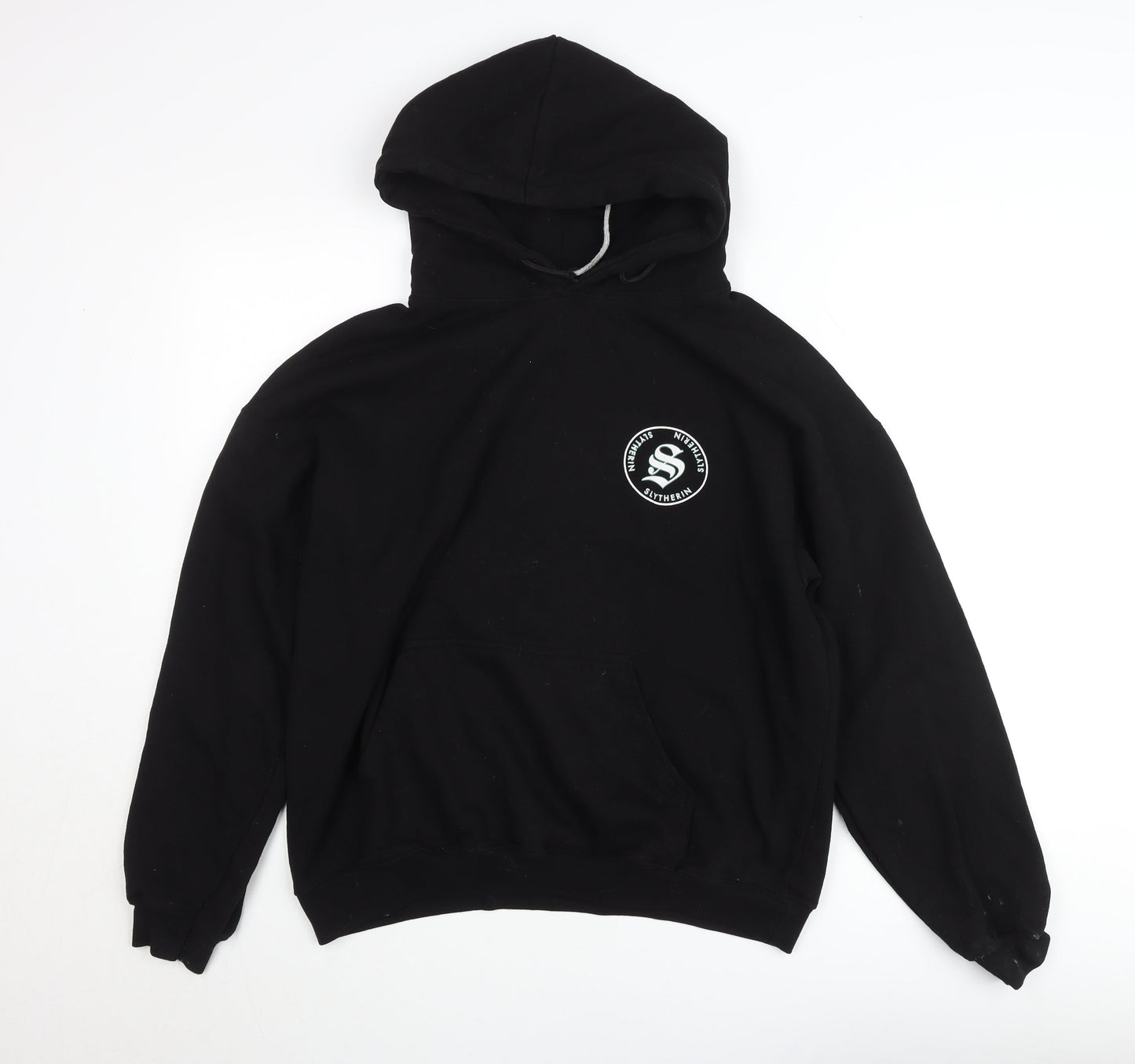 Harry Potter Slytherin Black Hoodie XL Men's Pullover Fleece