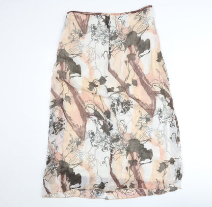 Adini Women’s Multicoloured Midi A-Line Floral Skirt Size M