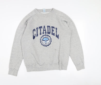 Soffe Sweats Women's Grey L Pullover Sweatshirt The Citadel Graphic