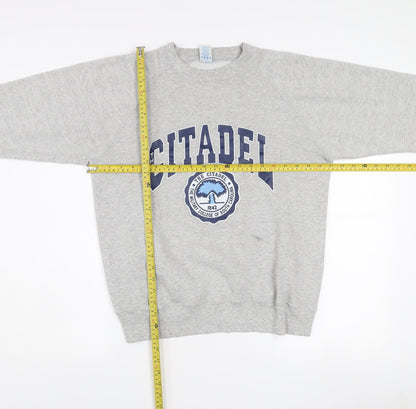 Soffe Sweats Women's Grey L Pullover Sweatshirt The Citadel Graphic