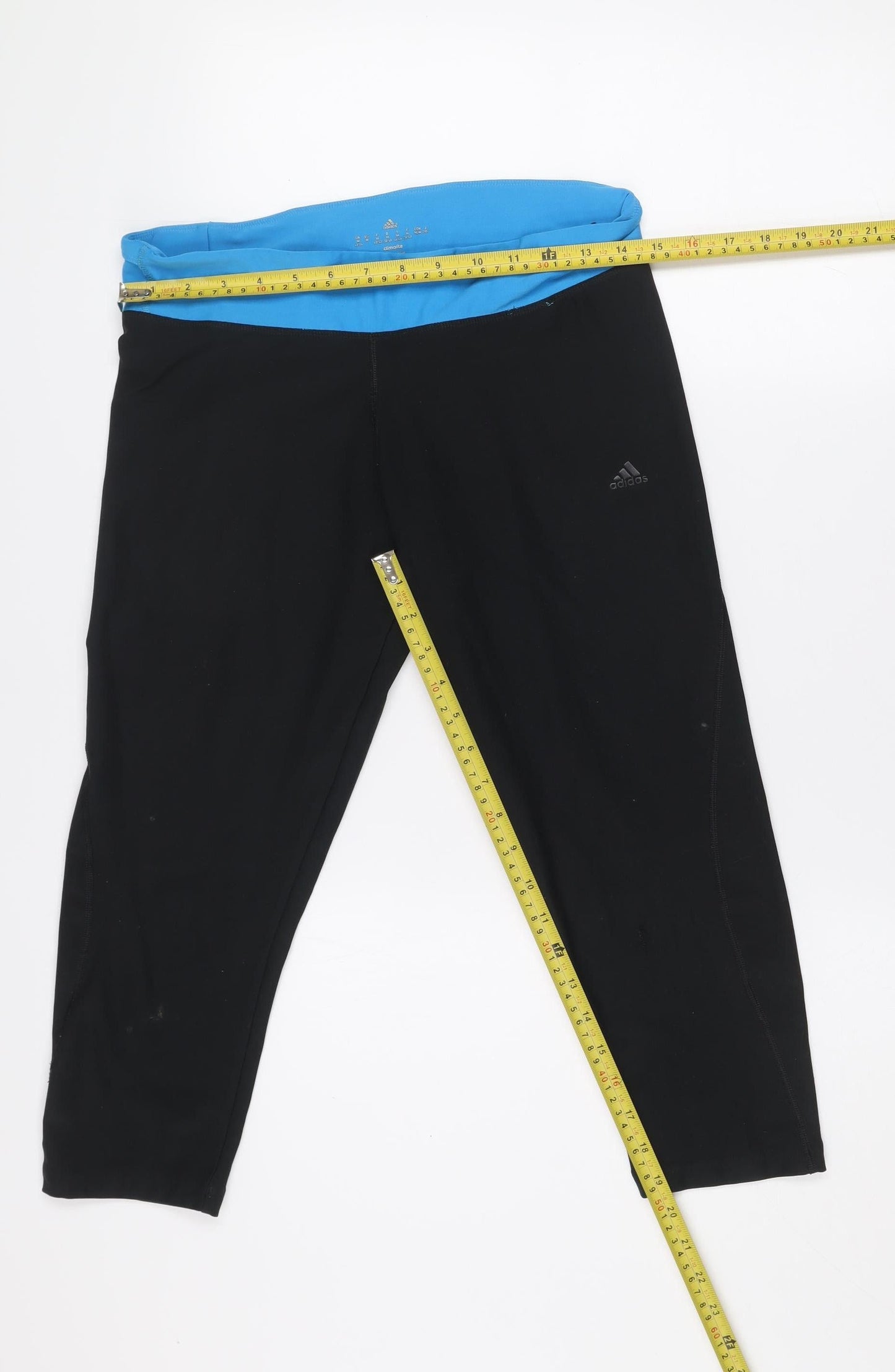 Adidas Womens Black Capri Leggings Medium Climalite Activewear