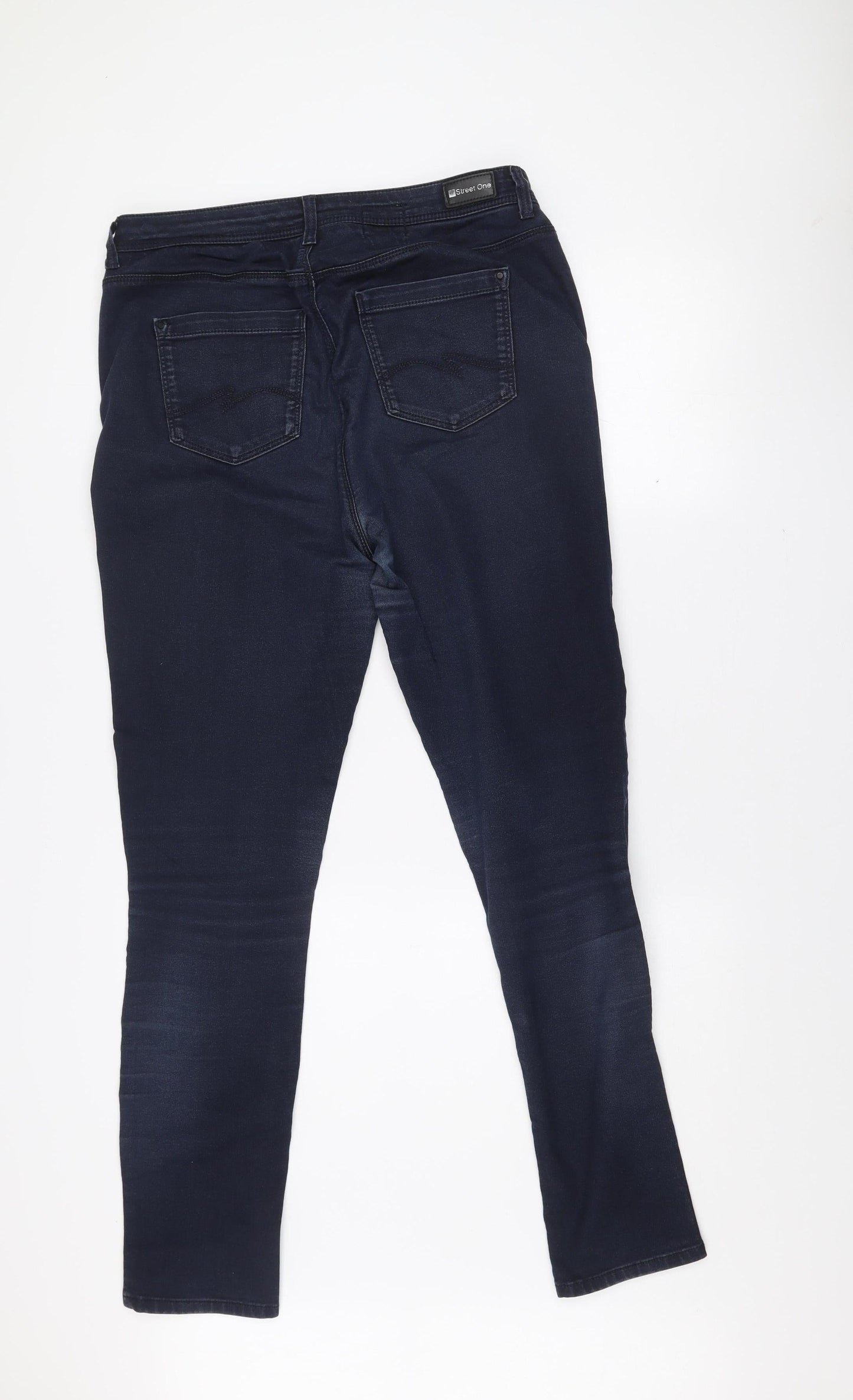 Street One Women's Blue Skinny Jeans Size 32 Regular Emmo Denim