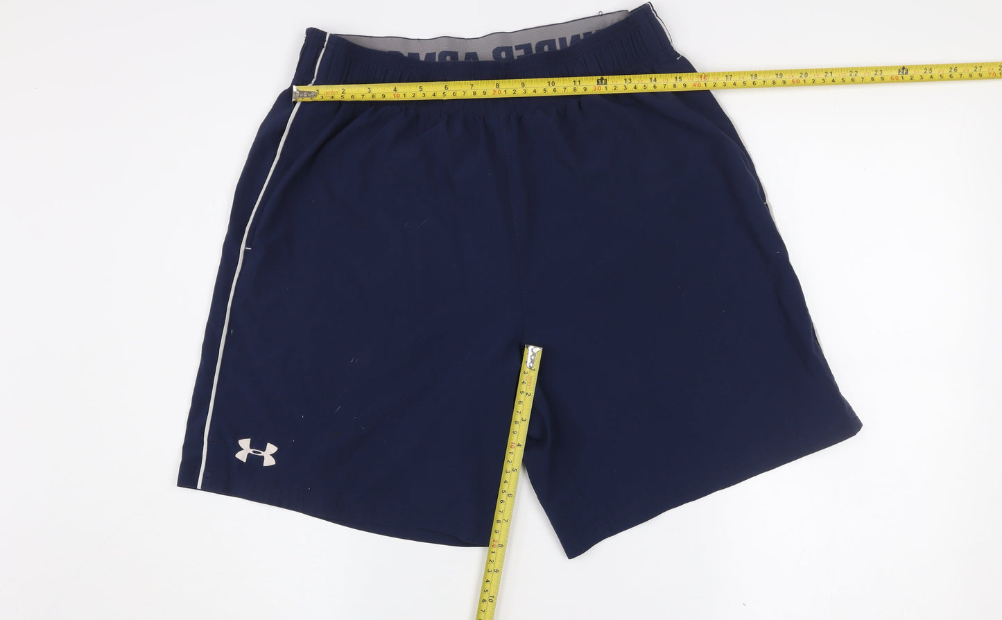 Under Armour Men's Blue Large Athletic Shorts Elastic Waist