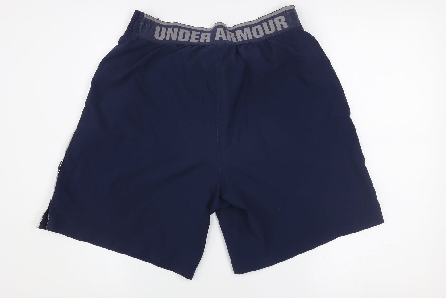 Under Armour Men's Blue Large Athletic Shorts Elastic Waist
